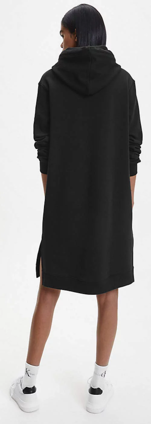 Crna dukserica haljina s kapuljačom od Calvina Kleina