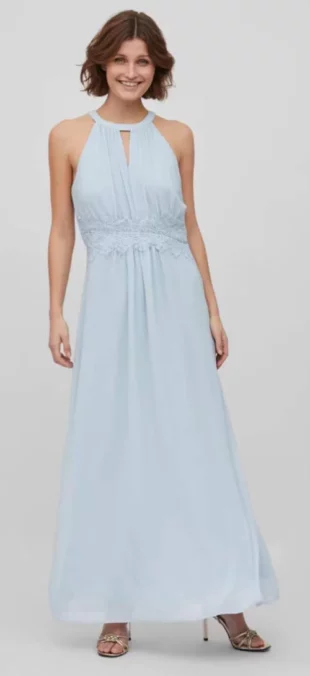 Moderna svijetloplava haljina za svadbu za goste
